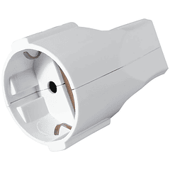 Ficha Fêmea t/ Schuk Branca 16A/250V