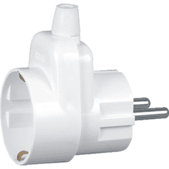 Ficha Macho T/ Schuk 90º c/ Tomada (16A 250V) - ORNO