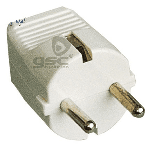 Ficha Macho t/ Schuk Branca 16A - GSC 