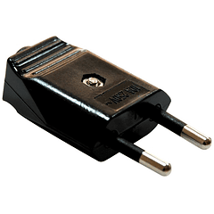 Ficha Alimentação Macho 10A 250V (Preto) - GSC