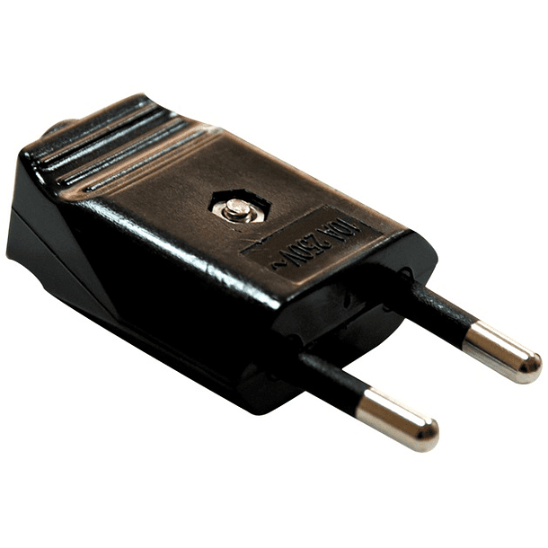 Ficha Alimentação Macho 10A 250V (Preto) - GSC 1