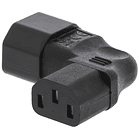 Ficha Alimentação Adaptadora Tripolar 90º Macho (IEC-320-C14) - Fêmea (IEC-320-C13) 2