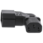Ficha Alimentação Adaptadora Tripolar 90º Macho (IEC-320-C14) - Fêmea (IEC-320-C13) 3