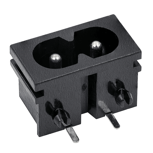 Ficha C.I. Femea Tipo 8 (IEC-C8) 2,5A 250V 1