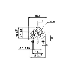 Ficha C.I. Femea Tripolar 2,5A 250V (IEC-C6)