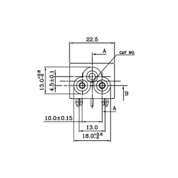 Ficha C.I. Femea Tripolar 2,5A 250V (IEC-C6) 2