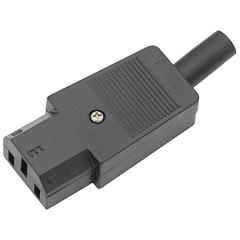 Ficha Alimentação Tripolar Fêmea 10A 250V