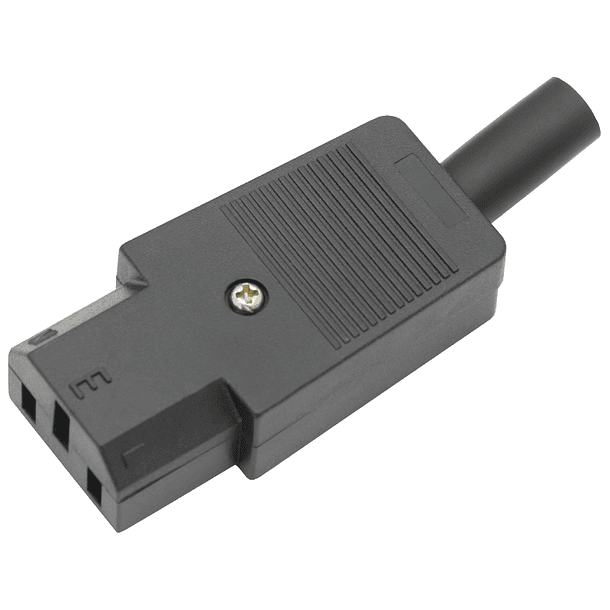 Ficha Alimentação Tripolar Fêmea 10A 250V 