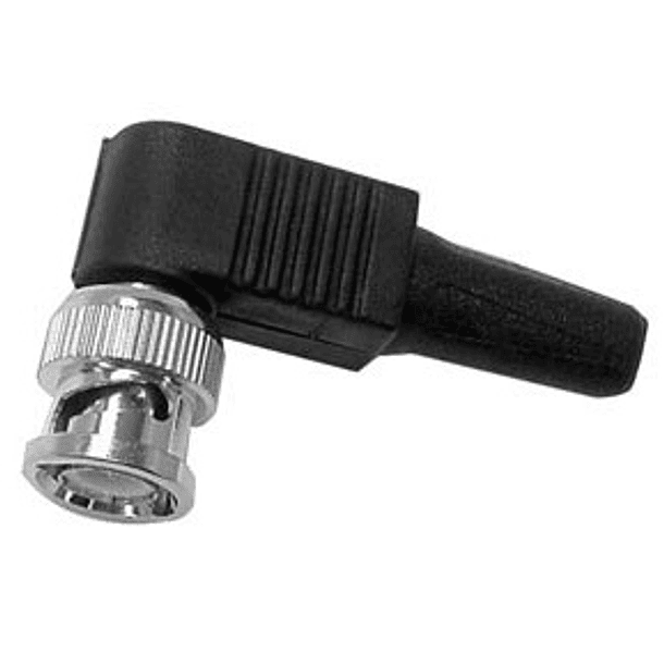 Ficha BNC Macho 90º Parafuso c/ Capa Plástico - VELLEMAN 