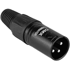 Ficha Canon DMX Macho Terminal 3 Pinos (CX107) - POWER DYNAMICS CONNEX 1