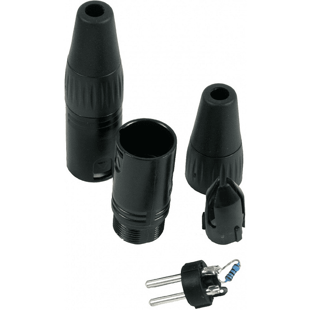 Ficha Canon DMX Macho Terminal 3 Pinos (CX107) - POWER DYNAMICS CONNEX 3