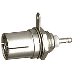 Ficha Coaxial Femea p/ Painel