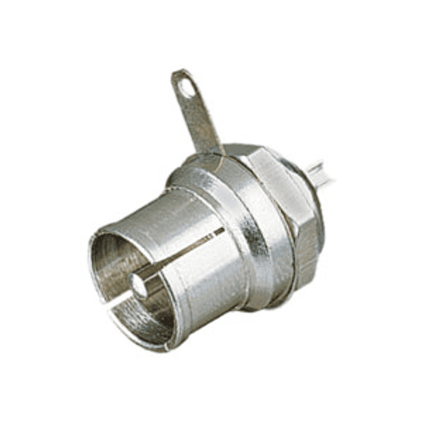 Ficha Coaxial Macho p/ Painel 