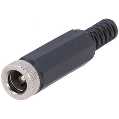 Ficha Alimentação DC Femea 2,5mm