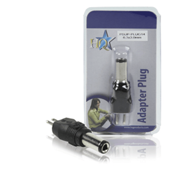 Ficha de Alimentação DC p/ Transf. Aliment. 6.3x3.0 mm 1