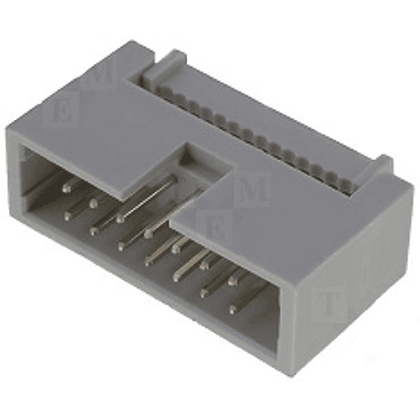 Ficha IDC 14 Pinos (2x7) Macho p/ Flat-cable 