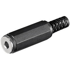 Ficha Jack 2,5 mm Femea Mono