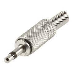 Ficha Jack 3,5mm Metálica Mono