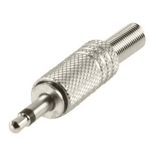 Ficha Jack 3,5mm Metálica Mono 