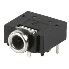 Ficha Jack Femea 3,5mm Stereo