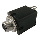 Ficha Jack Painel 6,3mm Mono - Circ. Fechado 1