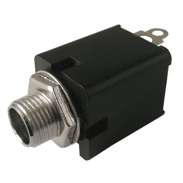 Ficha Jack Painel 6,3mm Mono - Circ. Fechado 1