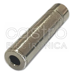 Ficha Jack 6,3mm Femea Metalica Stereo