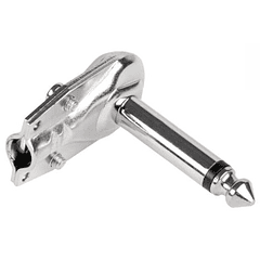 Ficha Jack 6,3mm Macho 90º Mono