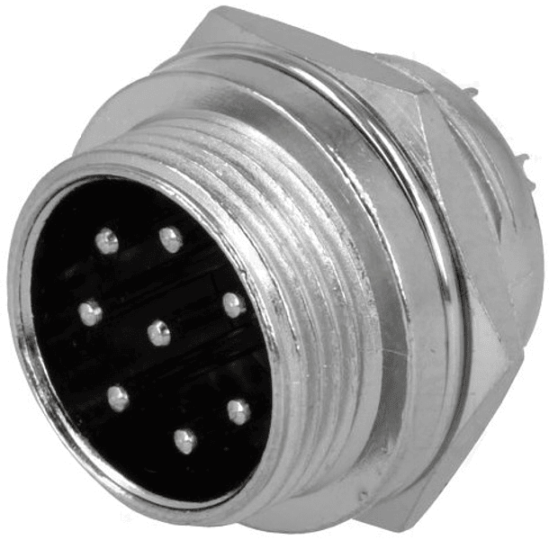 Ficha Micro Painel 8 Pinos (SEM ANILHA E PORCA) 