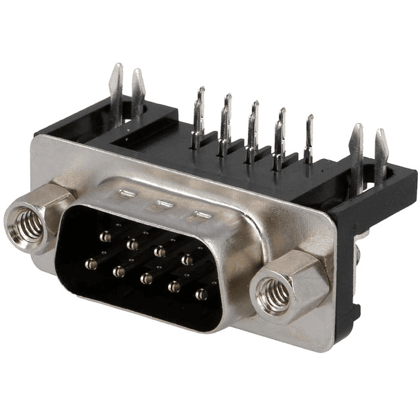 Ficha Nextron C.I. 90º DB9 Pinos Macho 