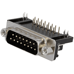 Ficha Nextron C.I. 90º DB15 Pinos Macho