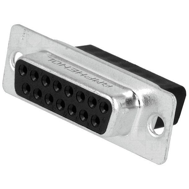 Ficha Nextron Db 15 Pinos Fêmea p/ Cravar 