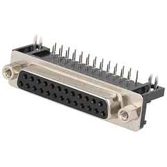 Ficha Nextron C.I. 90º DB25 Pinos Fêmea