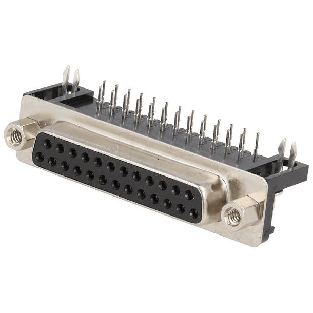 Ficha Nextron C.I. 90º DB25 Pinos Fêmea 