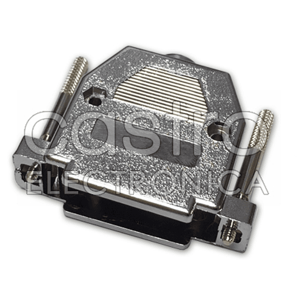 Capóta p/ Ficha Db 25 Pinos c/ Parafusos Compridos (Cromado) 