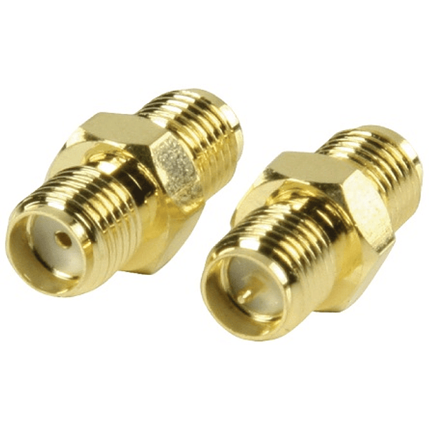 Emb. 2x Fichas Adaptadoras SMA Femea (Polaridade Inversa) 