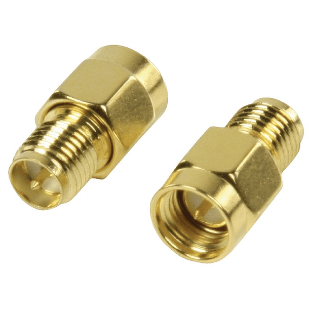 Emb. 2x Fichas Adaptadoras SMA Femea (Polarida Inversa) - SMA Macho 