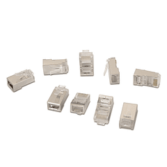 Pack 10x Fichas RJ45 Cat6 FTP (Aço Inoxidável) - AISENS