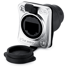 Ficha RJ45 UTP Femea p/ Painel (IP65)