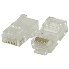 Ficha Telefone-Rede RJ45 8 Pinos CAT6