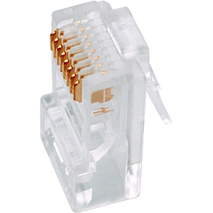 Ficha Telefone-Rede RJ45 8 Pinos (CAT5e)