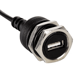 Ficha USB Tipo A Fêmea p/ Painel com Cabo 30cm (5V / 1A) - VELLEMAN