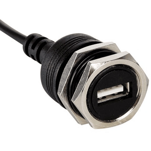 Ficha USB Tipo A Fêmea p/ Painel com Cabo 30cm (5V / 1A) - VELLEMAN 