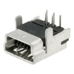 Ficha USB mini-B 5 pinos Femea C.I. - MOLEX
