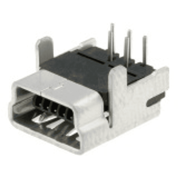Ficha USB mini-B 5 pinos Femea C.I. - MOLEX 
