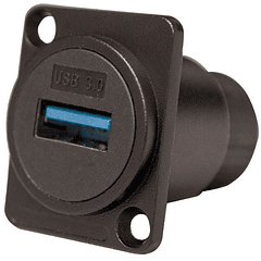 Ficha USB 3.0 Fêmea - Fêmea p/ Painel