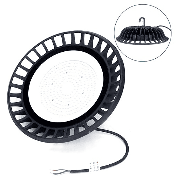 Campânula LED SLIM IP65 p/ Armazens 220V 150W 4000K 13500Lm 