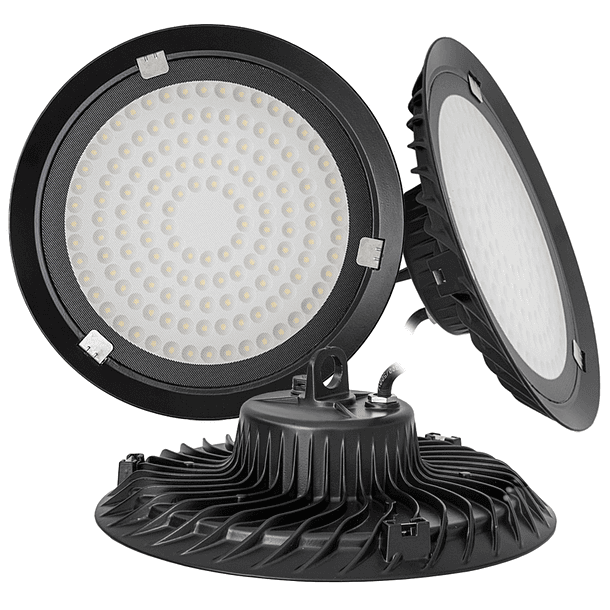 Campânula LED SLIM IP65 p/ Armazens 220V 100W 6000K 8300Lm 1