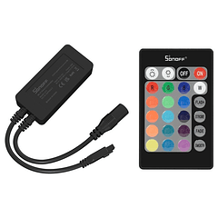 Controlador RGB (5~12V 36W) Inteligente WiFi+Bluetooth c/ Sensor Música + Comando - Sonoff L2-C