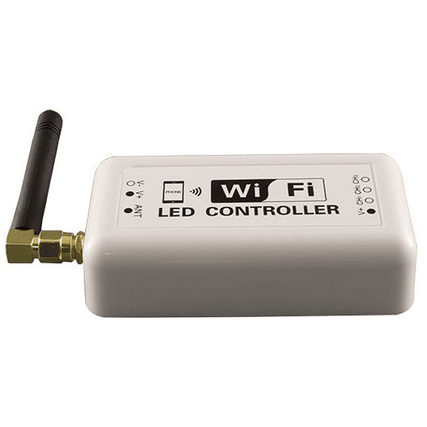 Controlador Fita LED (1 Cor) 7,5 ... 24VDC 144/72W 12/6A WiFi (Android e iOS) 